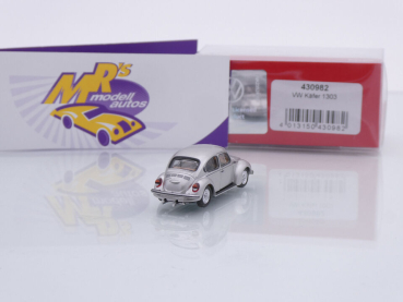 Preview: Herpa 430982 # Volkswagen VW Käfer 1303 Baujahr 1972 " silbermetallic " 1:87
