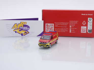 Herpa 097932 # Volkswagen VW T6.1 Halbbus " Feuerwehr MTU MAN München " 1:87