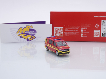 Preview: Herpa 097932 # Volkswagen VW T6.1 Halbbus " Feuerwehr MTU MAN München " 1:87