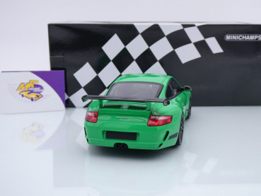 Preview: Minichamps 155062124 # Porsche 911 (997) GT3 RS Baujahr 2007 " grün-schwarz " 1:18