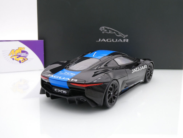 Preview: Almost Real 810603 # Jaguar C-X75 Sportwagen Baujahr 2013 " schwarz-blau " 1:18