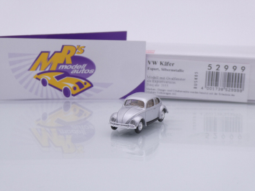Busch 52999 # Volkswagen VW Käfer Export Baujahr 1955 in " silbermetallic " 1:87