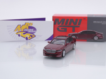 TSM MINI GT MGT00693-L # BMW Alpina B7 xDrive Sedan LHD " dunkelrotmetallic (Aventurin) " 1:64
