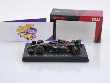 Preview: Sparky Y358 # Alfa Romeo C43 F1 Nr.77 Las Vegas GP 2023 " Valtteri Bottas " 1:64