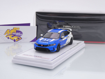 TSM Models 430767 # Honda Civic Type R Baujahr 2023 blau-weiß " Pace Car " 1:43