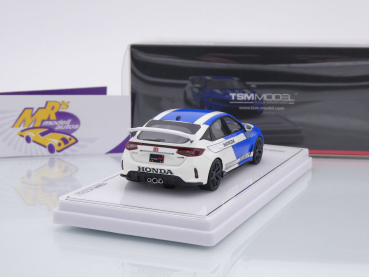 Preview: TSM Models 430767 # Honda Civic Type R Baujahr 2023 blau-weiß " Pace Car " 1:43