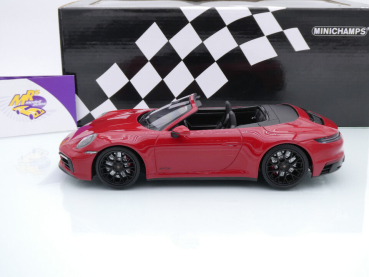 Preview: Minichamps 155063032 # Porsche 911 Carrera 4 GTS Cabrio Baujahr 2020 " rot " 1:18