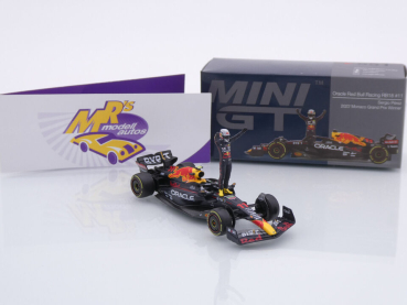 Preview: TSM Mini GT MGT00551-L # Red Bull RB18 #11 Winner Monaco GP 2022 " Sergio Perez " 1:64