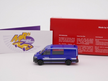 Preview: Herpa 096577 # Volkswagen Crafter Halbbus FD " Technisches Hilfswerk " 1:87 NEU