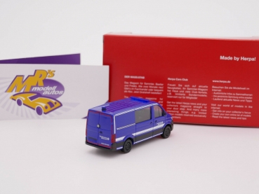Preview: Herpa 096577 # Volkswagen Crafter Halbbus FD " Technisches Hilfswerk " 1:87 NEU