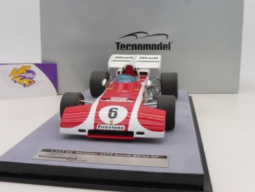 Preview: Tecnomodel TM18-194C # Ferrari 312 B2 South Africa GP 1972 " Clay Regazzoni " 1:18