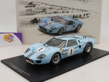 Spark 18S470 # Ford GT40 MK II No.1 Winner 12h. Rheims 1967 " Jo Schlesser " 1:18