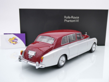 Preview: Kyosho 08905SR # Rolls-Royce Phantom VI Extended Baujahr 1968 " silber-rot " 1:18