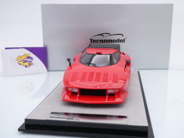 Preview: Tecnomodel TM18-258D # Lancia Stratos Gruppe 5 Press Version 1976 " rot " 1:18