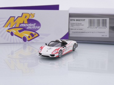 Minichamps 870062137 # Porsche 918 Spyder Baujahr 2013 " Salzburg Design " 1:87