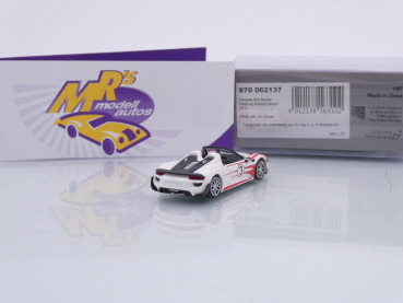Preview: Minichamps 870062137 # Porsche 918 Spyder Baujahr 2013 " Salzburg Design " 1:87