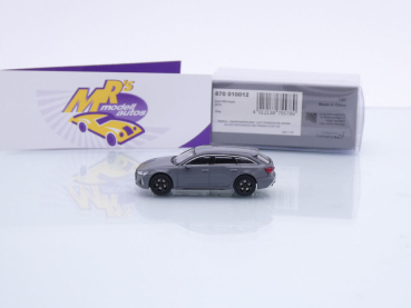 Preview: Minichamps 870010012 # Audi RS6 Avant Baujahr 2019 " dunkelgrau " 1:87