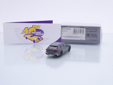 Preview: Minichamps 870010012 # Audi RS6 Avant Baujahr 2019 " dunkelgrau " 1:87