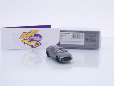 Preview: Minichamps 870010012 # Audi RS6 Avant Baujahr 2019 " dunkelgrau " 1:87