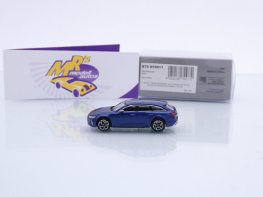 Preview: Minichamps 870010011 # Audi RS6 Avant Baujahr 2019 " dunkelblaumetallic " 1:87