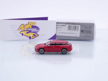 Preview: Minichamps 870010010 # Audi RS6 Avant Baujahr 2019 " dunkelrotmetallic " 1:87