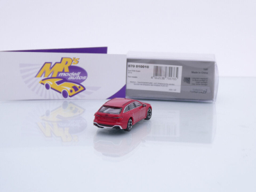 Preview: Minichamps 870010010 # Audi RS6 Avant Baujahr 2019 " dunkelrotmetallic " 1:87