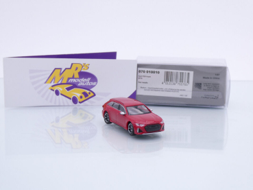 Preview: Minichamps 870010010 # Audi RS6 Avant Baujahr 2019 " dunkelrotmetallic " 1:87