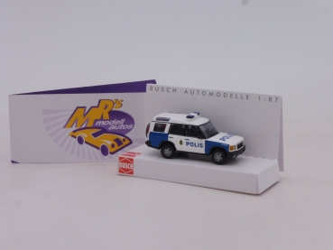Busch 51921 # Land Rover Discovery Einsatzfahrzeug " Polis Schweden " 1:87