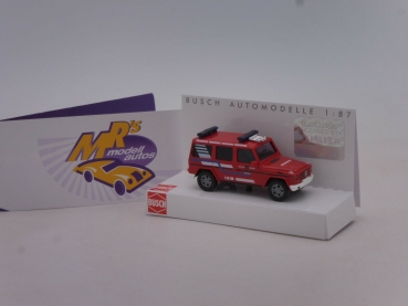 Busch 51467 # Mercedes Benz G-Klasse " Freiwillige Feuerwehr Taufkirchen " 1:87