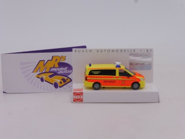 Preview: Busch 51196 # Mercedes Benz Vito Einsatzfahrzeug " Feuerwehr Herne Notarzt " 1:87