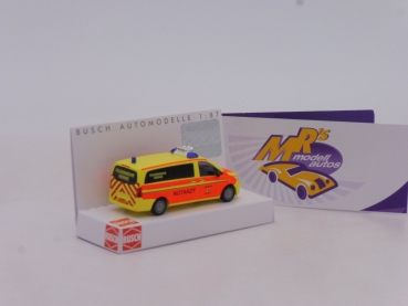Preview: Busch 51196 # Mercedes Benz Vito Einsatzfahrzeug " Feuerwehr Herne Notarzt " 1:87