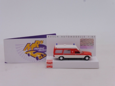 Preview: Busch 52205 # Mercedes Benz VF 123 Miesen Krankenwagen " Falck Dänemark " 1:87