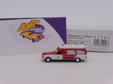 Preview: Busch 52206 # Mercedes Benz VF 123 Miesen Baujahr 1977 " Feuerwehr Dortmund " 1:87