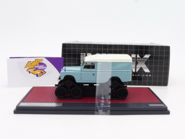 Preview: Matrix 41208-012 # Land Rover Series II Cuthbertson Baujahr 1958 " türkis-weiß " 1:43