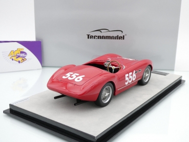 Preview: Tecnomodel TM18-246C # Ferrari 735S-166MM Spyder Nr.556 Mille Miglia 1954 " G. Parravicini - E. de Graffenried " 1:18