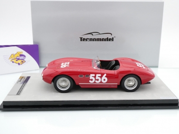 Preview: Tecnomodel TM18-246C # Ferrari 735S-166MM Spyder Nr.556 Mille Miglia 1954 " G. Parravicini - E. de Graffenried " 1:18