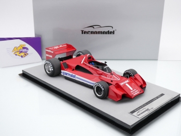 Tecnomodel TM18-283C # Brabham Alfa Romeo BT45C F1 Nr.1 2ter Platz Silverstone British GP 1978 " Niki Lauda " 1:18