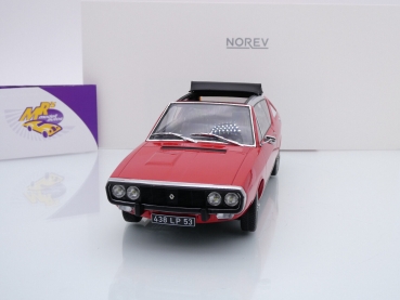 Preview: Norev 185371 # Renault 17 Gordini Decouvrable Baujahr 1975 " rot " 1:18