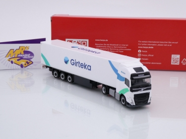 Preview: Herpa 316460 # Volvo FH GL XL Kühlkoffer-Sattelzug " Girteka / Litauen " 1:87