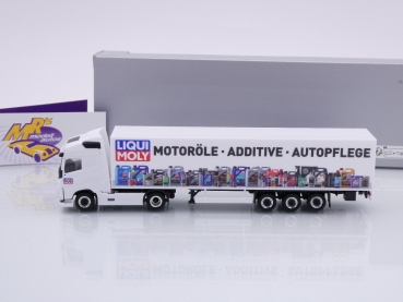 Preview: Herpa 950107 # Volvo FH GL Koffer-Sattelzug " Liqui Moly - Motoröle " 1:87
