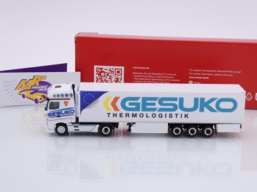 Preview: Herpa 315951 # Mercedes-Benz Actros '18 Kühlkoffer-Sattelzug " Gesuko Thermologistik " 1:87