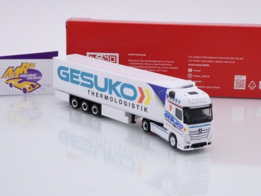 Preview: Herpa 315951 # Mercedes-Benz Actros '18 Kühlkoffer-Sattelzug " Gesuko Thermologistik " 1:87