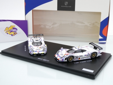 Preview: Spark WAP0200110PLM2 # 2er Set Porsche 911 GT1 Nr.26 & Nr.25 Sieger & 2ter Platz 24h Le Mans 1998 1:43