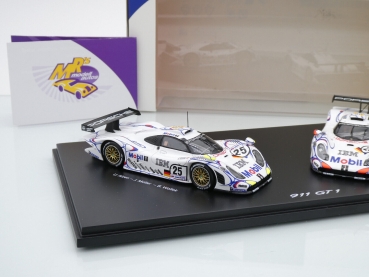 Preview: Spark WAP0200110PLM2 # 2er Set Porsche 911 GT1 Nr.26 & Nr.25 Sieger & 2ter Platz 24h Le Mans 1998 1:43