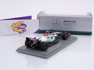 Preview: Spark S8556 # Mercedes-AMG W13 E Performance F1 Nr.44 2ter Platz Brasilien GP 2022 " Lewis Hamilton " 1:43