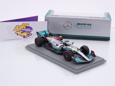 Preview: Spark S8556 # Mercedes-AMG W13 E Performance F1 Nr.44 2ter Platz Brasilien GP 2022 " Lewis Hamilton " 1:43