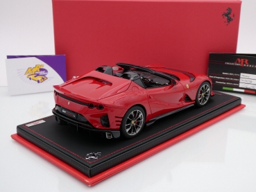 Preview: MR FE034B # Ferrari 812 Competizione A Spyder Baujahr 2021 " Ferrarirot-schwarz (Rosso Corsa) " 1:18