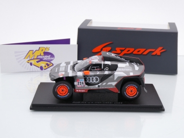 Preview: Spark S3186 # Audi RS Q e-tron Nr.224 Rallye Dakar 2022 " Mattias Ekström - Emil Bergkvist " 1:43