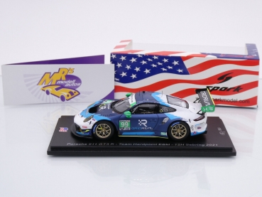 Preview: Spark US296 # Porsche 911 GT3 R Nr.99 12h Sebring 2021 " Hardpoint EBM " 1:43