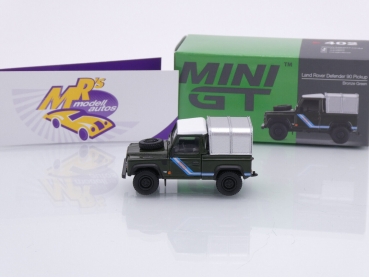 Preview: TSM MINI GT MGT00402-L # Land Rover Defender 90 Pickup " dunkelgrün (Bronze Green) " 1:64